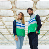 Veste réfléchissante sans manches unisexe en polyester recyclé